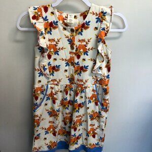 Eleanor Rose Fall Pumpkin Romper Size 12